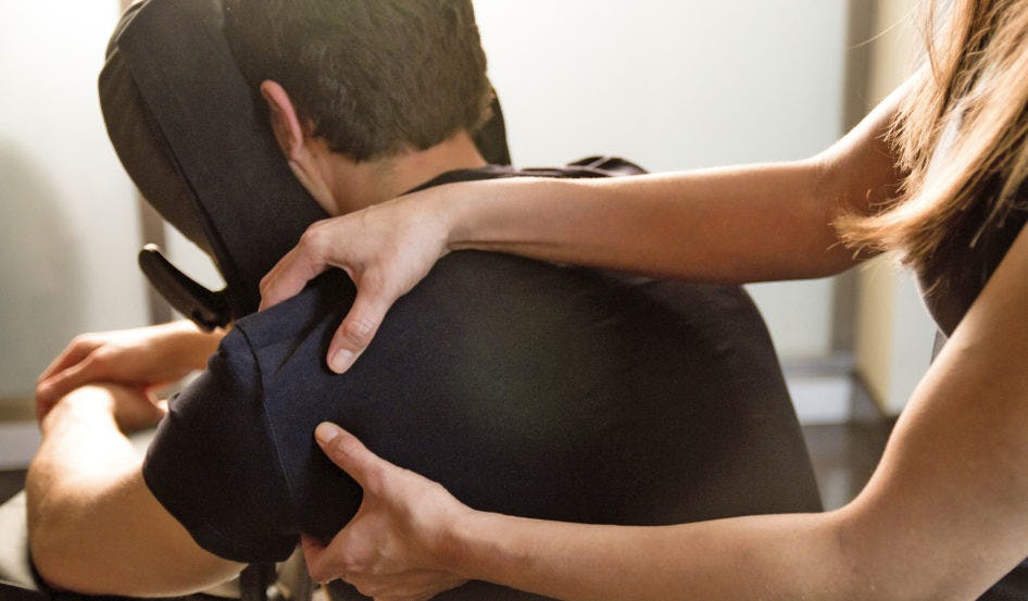 chair massage in the office